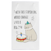 Petit Sac Cadeau Chat mignonne's Birthday Cake Wish (Dos)