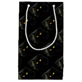 Petit Sac Cadeau Chat noir (Devant)