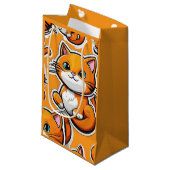 Petit Sac Cadeau Chaton Orange Purdy (Devant Angle)