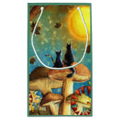 Petit Sac Cadeau Chats Champignons  (Dos)