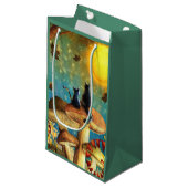 Petit Sac Cadeau Chats Champignons  (Devant Angle)