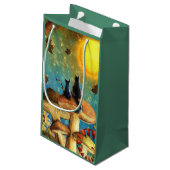 Petit Sac Cadeau Chats Champignons  (Dos Angle)