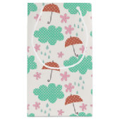 Petit Sac Cadeau Chats en pluie (Dos)