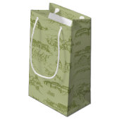 Petit Sac Cadeau Chattanooga Toile Vert (Dos Angle)