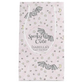 Petit Sac Cadeau Chauves-souris roses Éffrayant Baby shower mignon (Devant)