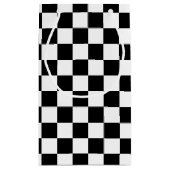 Petit Sac Cadeau Checkered noir (Dos)