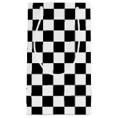 Petit Sac Cadeau Checkered noir (Devant)