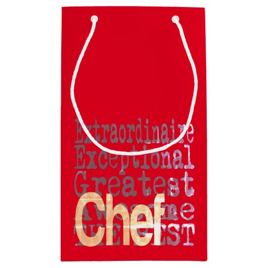Petit Sac Cadeau Chef Extraordinaire (Dos)