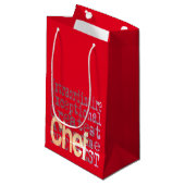 Petit Sac Cadeau Chef Extraordinaire (Devant Angle)
