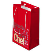 Petit Sac Cadeau Chef Extraordinaire (Dos Angle)