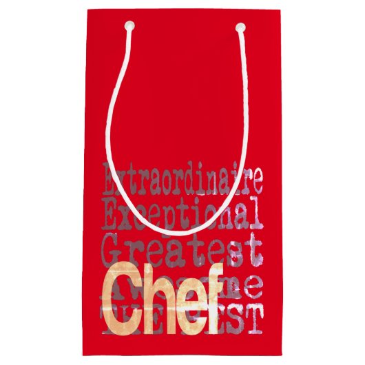 Petit Sac Cadeau Chef Extraordinaire (Devant)