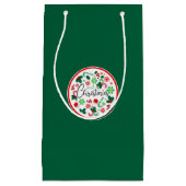 Petit Sac Cadeau Chemise de Noël Red Green Joyer (Devant)