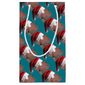 Petit Sac Cadeau Cheval de Noël (Dos)