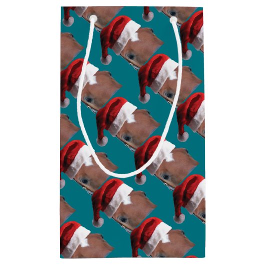 Petit Sac Cadeau Cheval de Noël (Dos)