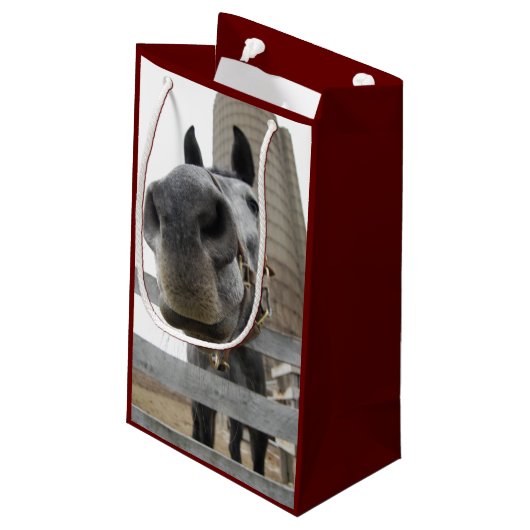 Petit Sac Cadeau Cheval mignon (Dos Angle)