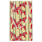 Petit Sac Cadeau Chevaux de Dala (Dos)