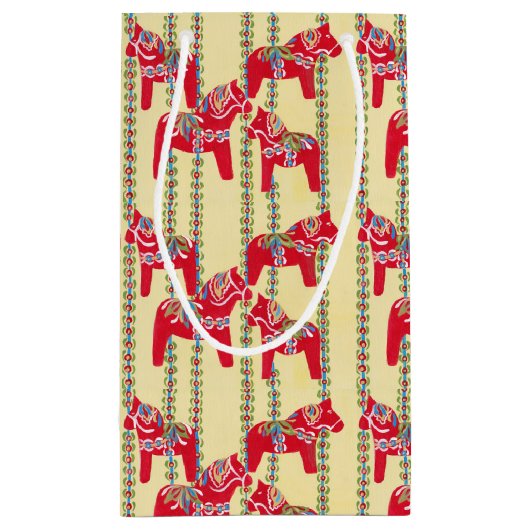 Petit Sac Cadeau Chevaux de Dala (Dos)