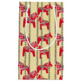 Petit Sac Cadeau Chevaux de Dala (Devant)