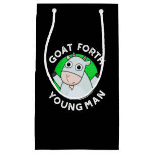 Petit Sac Cadeau Chèvre Forth Jeune Homme drôle Animal Pun Dark BG