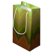 Petit Sac Cadeau Chevron Zigzag Ombre Tendance Cool (Devant Angle)