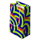 Petit Sac Cadeau chevrons chic et modernes (Dos Angle)