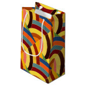 Petit Sac Cadeau chevrons multicolores modernes et chics (Dos Angle)
