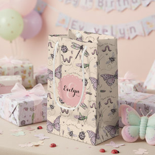 Petit Sac Cadeau Chic Blush Pink Insects Baby Girl Douche