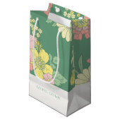 Petit Sac Cadeau Chic Floral Boho (Devant Angle)