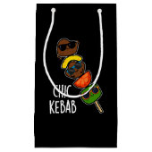 Petit Sac Cadeau Chic Kebab Funny Shish Kebab Pun Dark BG (Devant)
