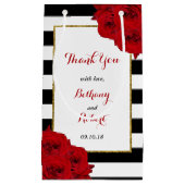 Petit Sac Cadeau Chic Moderne Luxe Mariage Collection - Roses rouge (Devant)