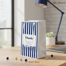 Chic Rayures Verticales Bleu Marine Entreprise