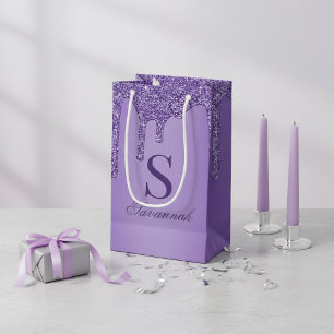 Petit Sac Cadeau Chic Sparkle Purple Parties scintillant Drivers Mo