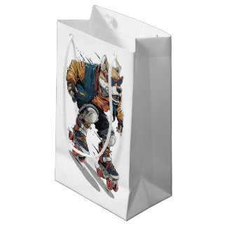 Petit Sac Cadeau Chien à roulettes