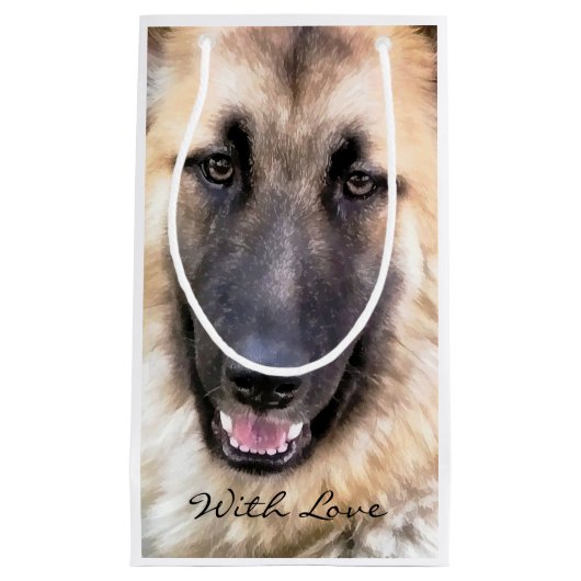 PETIT SAC CADEAU CHIEN ALLEMAND SHEPHERD (Devant)