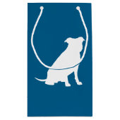 Petit Sac Cadeau Chien Baby shower Pit Pitbull Blue Boy (Dos)