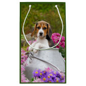 Petit Sac Cadeau Chien Beagle mignon chiot dans le lait Égée avec d (Dos)