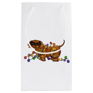 Petit Sac Cadeau Chien brillant
