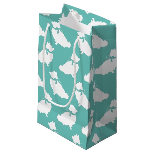 Petit Sac Cadeau Chien Chien Chien Poméranie (Devant Angle)