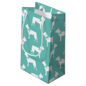 Petit Sac Cadeau Chien de Boston Terrier Puppy (Dos Angle)