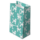 Petit Sac Cadeau Chien de caniche Français (Dos Angle)