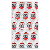 Petit Sac Cadeau Chien de race anglaise Bulldog Noël (Dos)