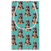 Petit Sac Cadeau Chien Husky Birthday (Dos)
