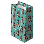 Petit Sac Cadeau Chien Husky Birthday (Devant Angle)