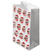 Petit Sac Cadeau Chien japonais race Étoiles de Noël (Devant Angle)