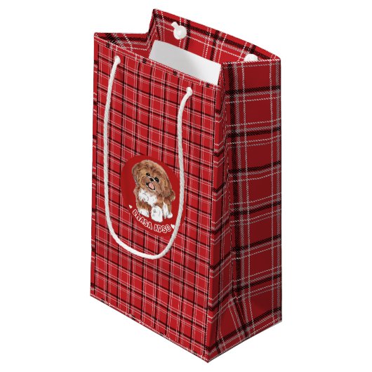 Petit Sac Cadeau Chien Lhasa Apso (Devant Angle)
