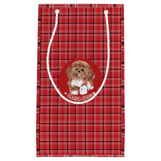 Petit Sac Cadeau Chien Lhasa Apso (Devant)