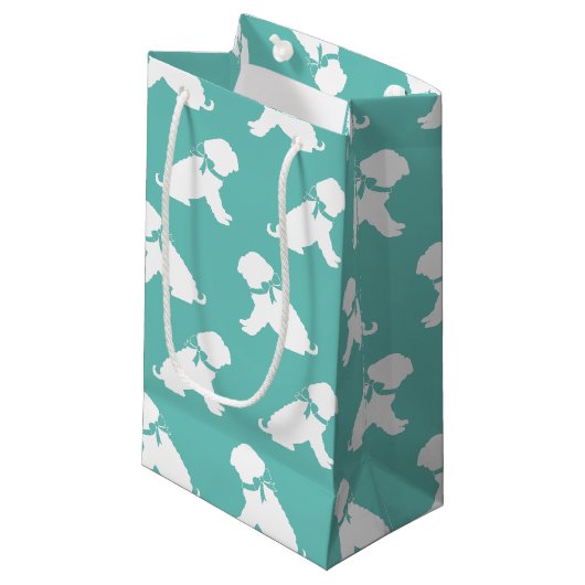 Petit Sac Cadeau Chien Shar Pei Chiot (Devant Angle)