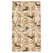 Petit Sac Cadeau chiens chanceux avec l'arrière - plan de saucisses (Dos)