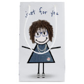 Petit Sac Cadeau Chiffre Anniversaire Fille En Basket (Devant)