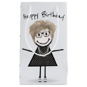 Petit Sac Cadeau Chiffre Anniversaire Fille En Basket (Devant)